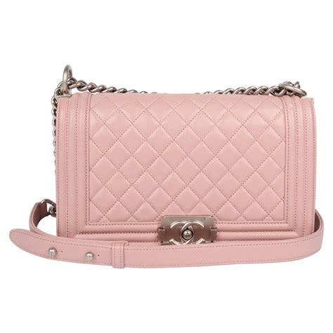 chanel boy bag pale pink